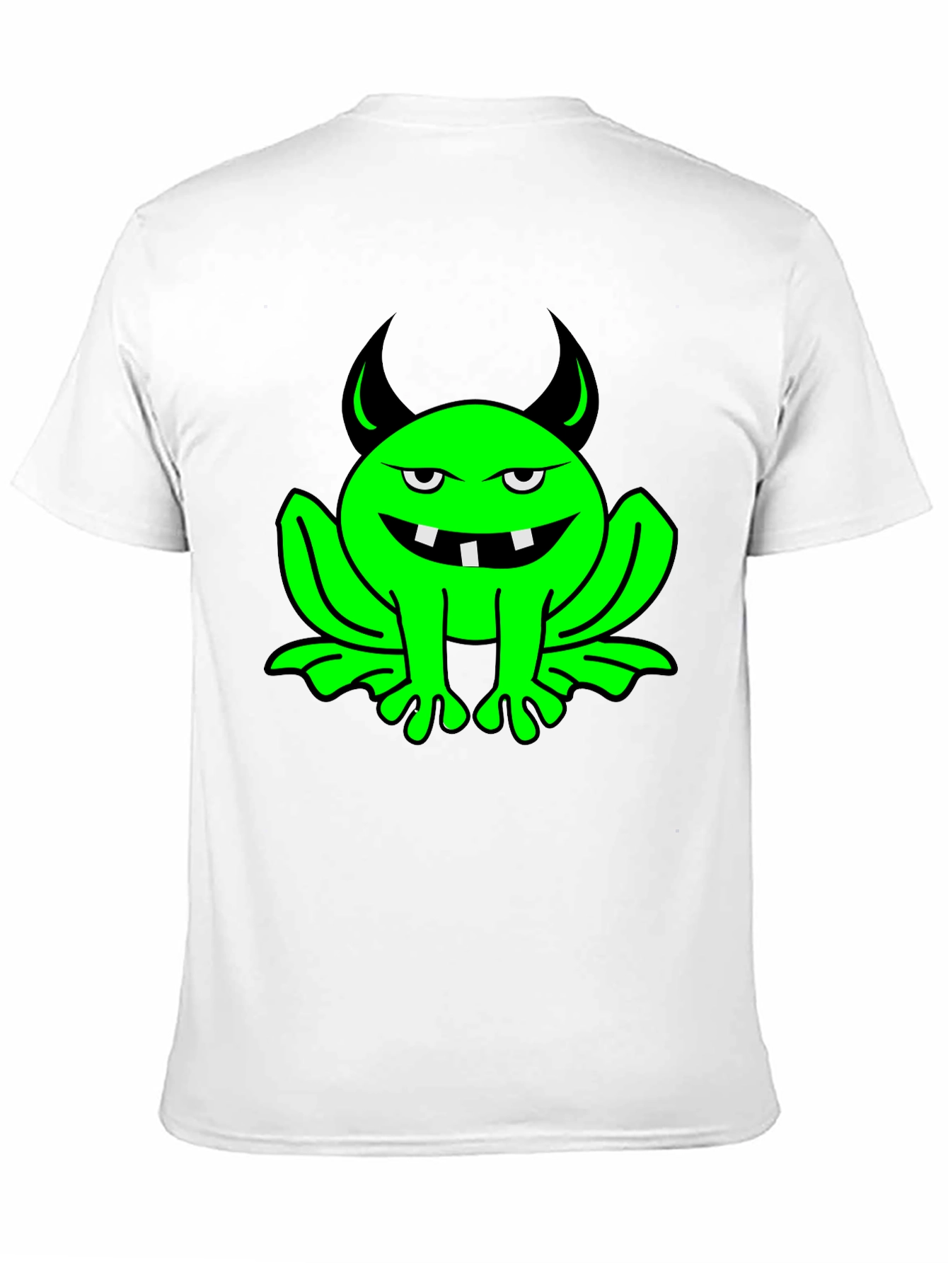 Devil Frog Graphic T-Shirt - Black