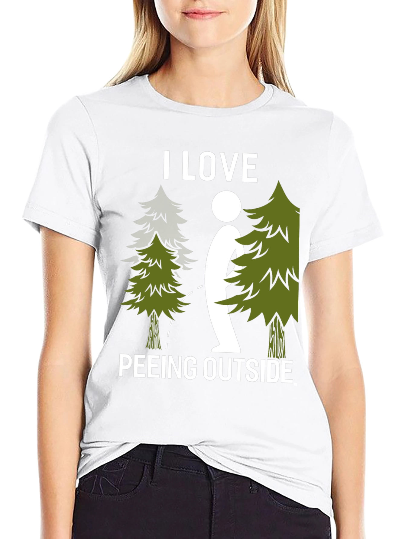 I Love Peeing Outside Graphic T-Shirt