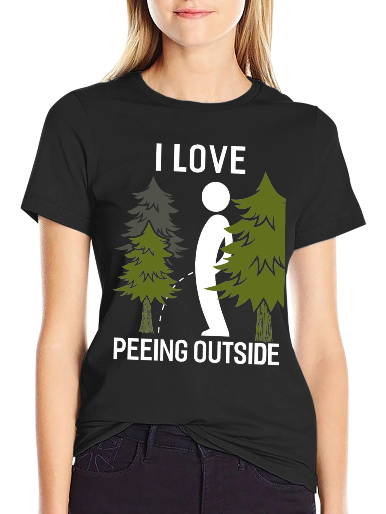 I Love Peeing Outside Graphic T-Shirt