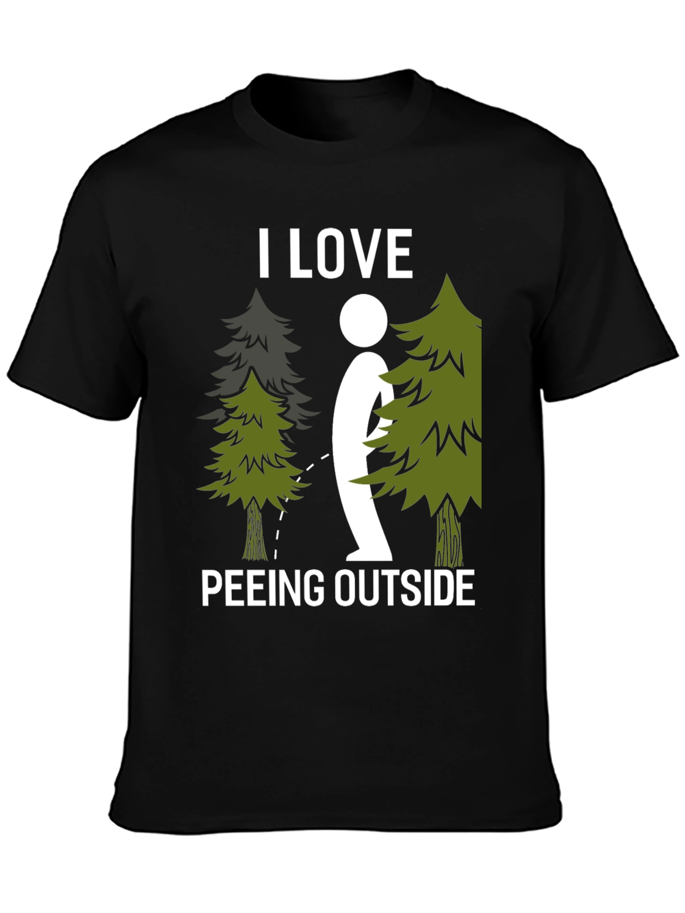 I Love Peeing Outside Graphic T-Shirt