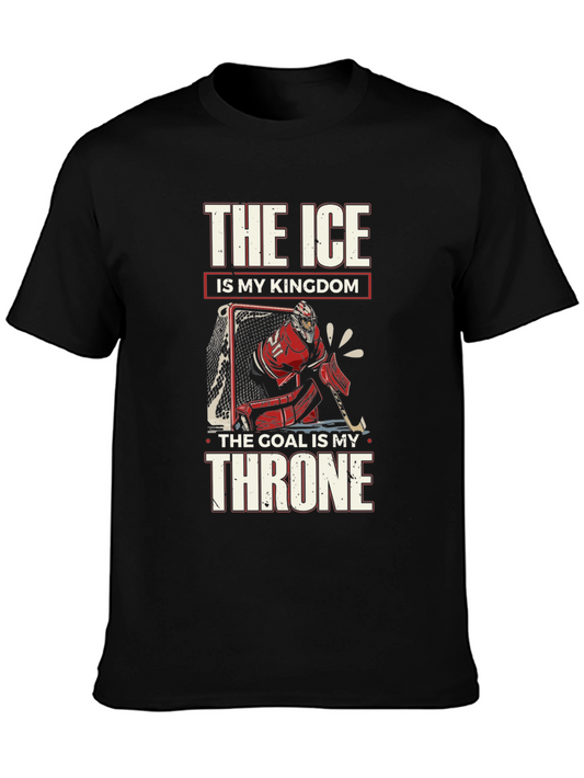 Ice Hockey Kingdom T-Shirt - Goalie Throne