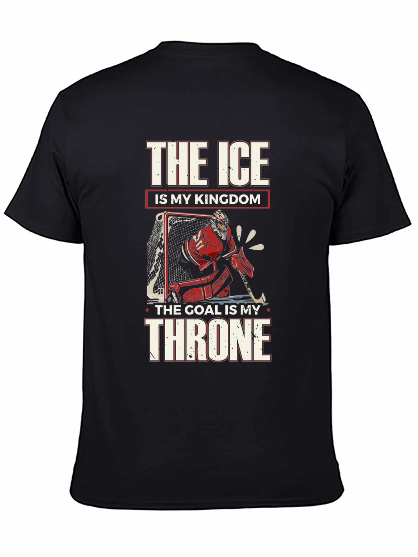 Ice Hockey Kingdom T-Shirt - Goalie Throne