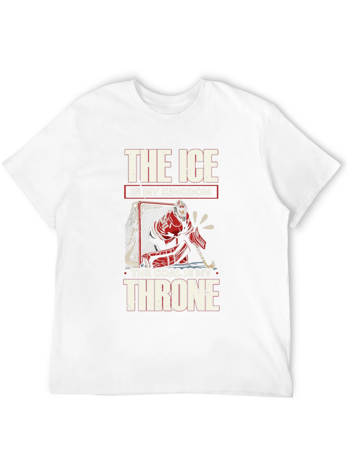 Ice Hockey Kingdom T-Shirt - Goalie Throne