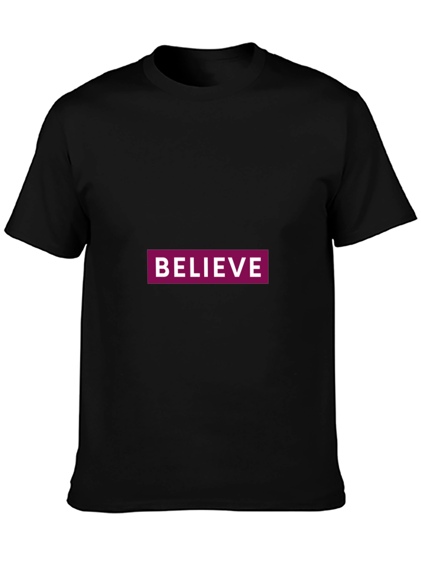 Believe Graphic Tee - Classic Black Comfort