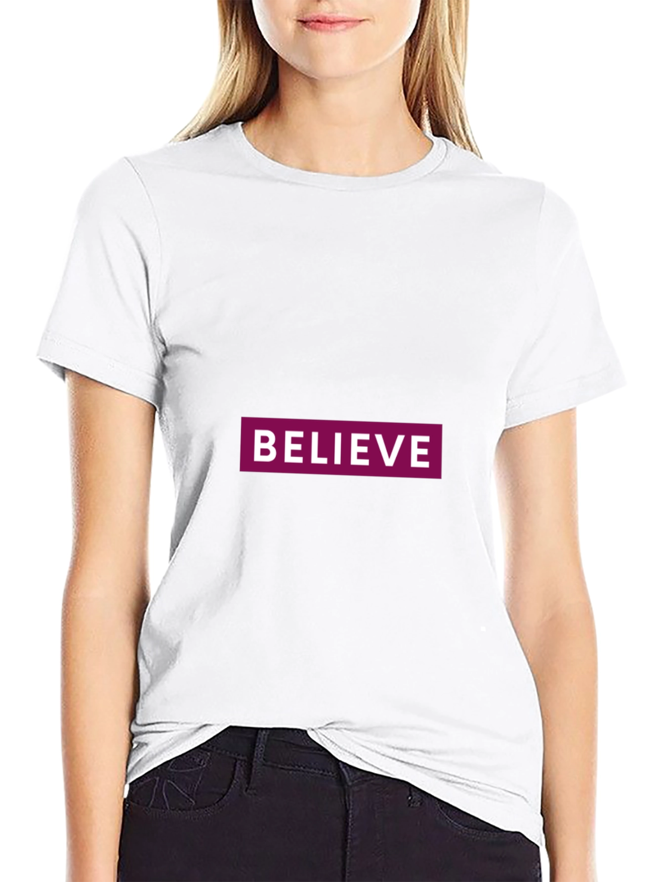 Believe Graphic Tee - Classic Black Comfort