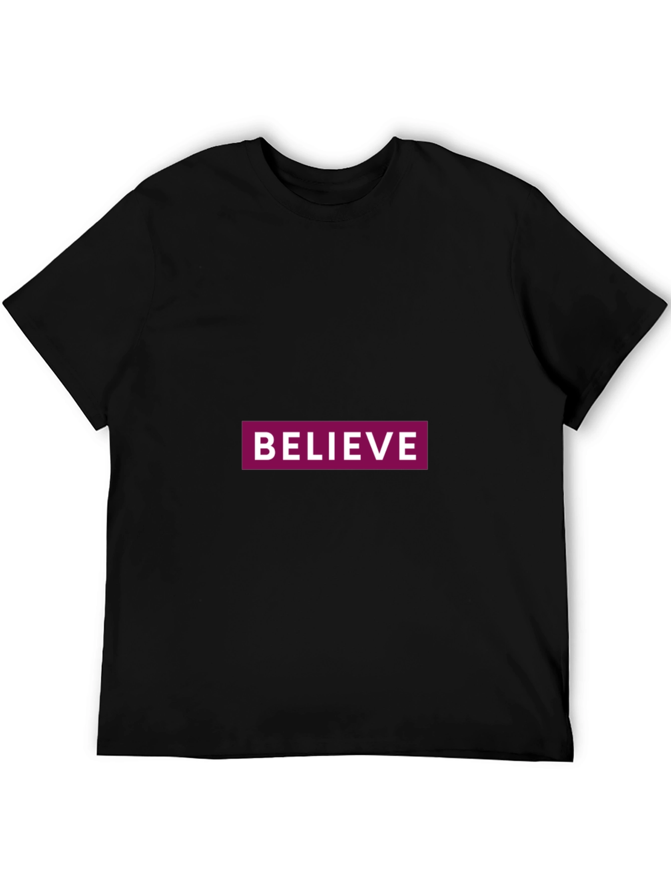 Believe Graphic Tee - Classic Black Comfort