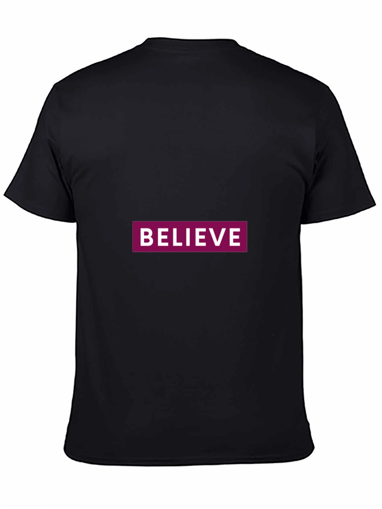 Believe Graphic Tee - Classic Black Comfort