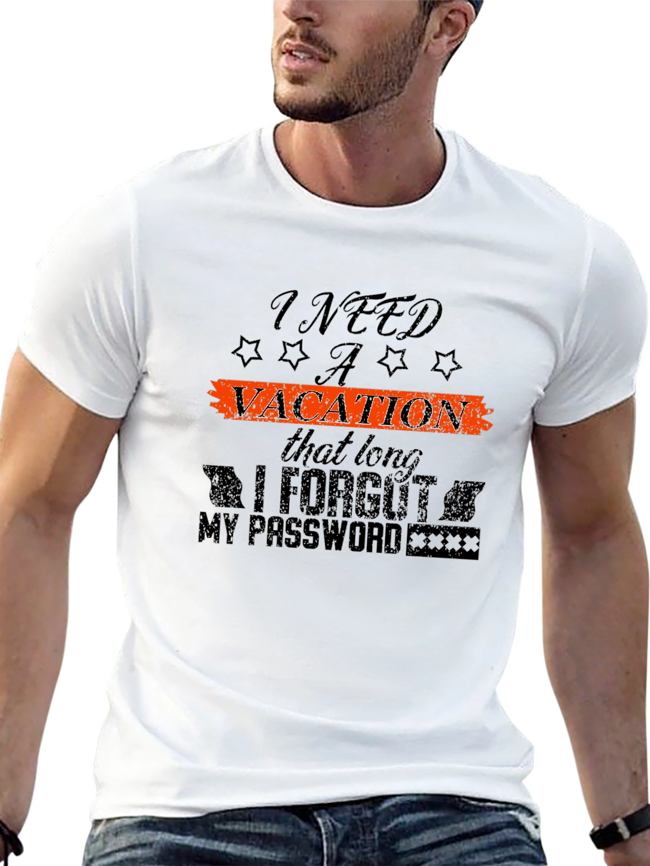 Vacation Mode T-Shirt - Black Graphic Tee