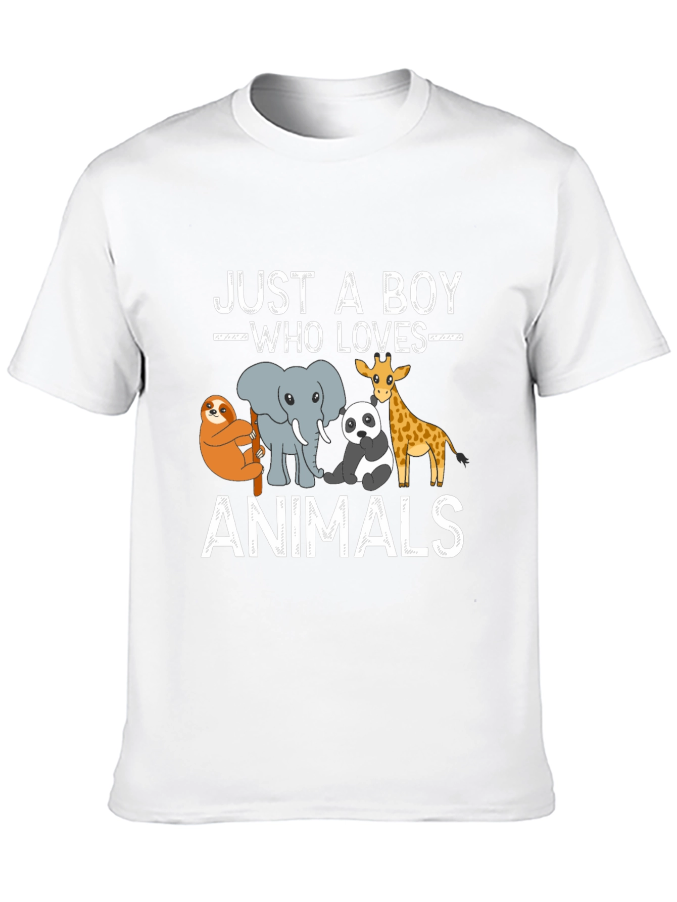 Just a Boy Who Loves Animals Graphic Tee