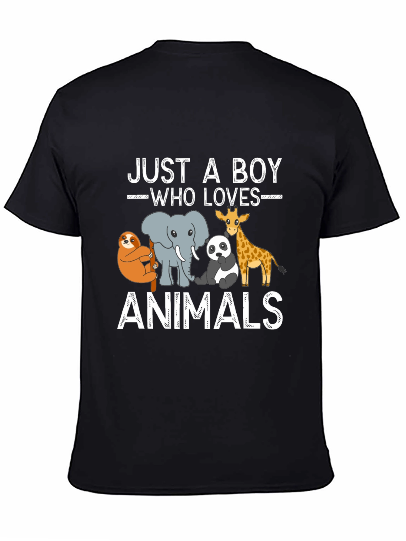 Just a Boy Who Loves Animals Graphic Tee