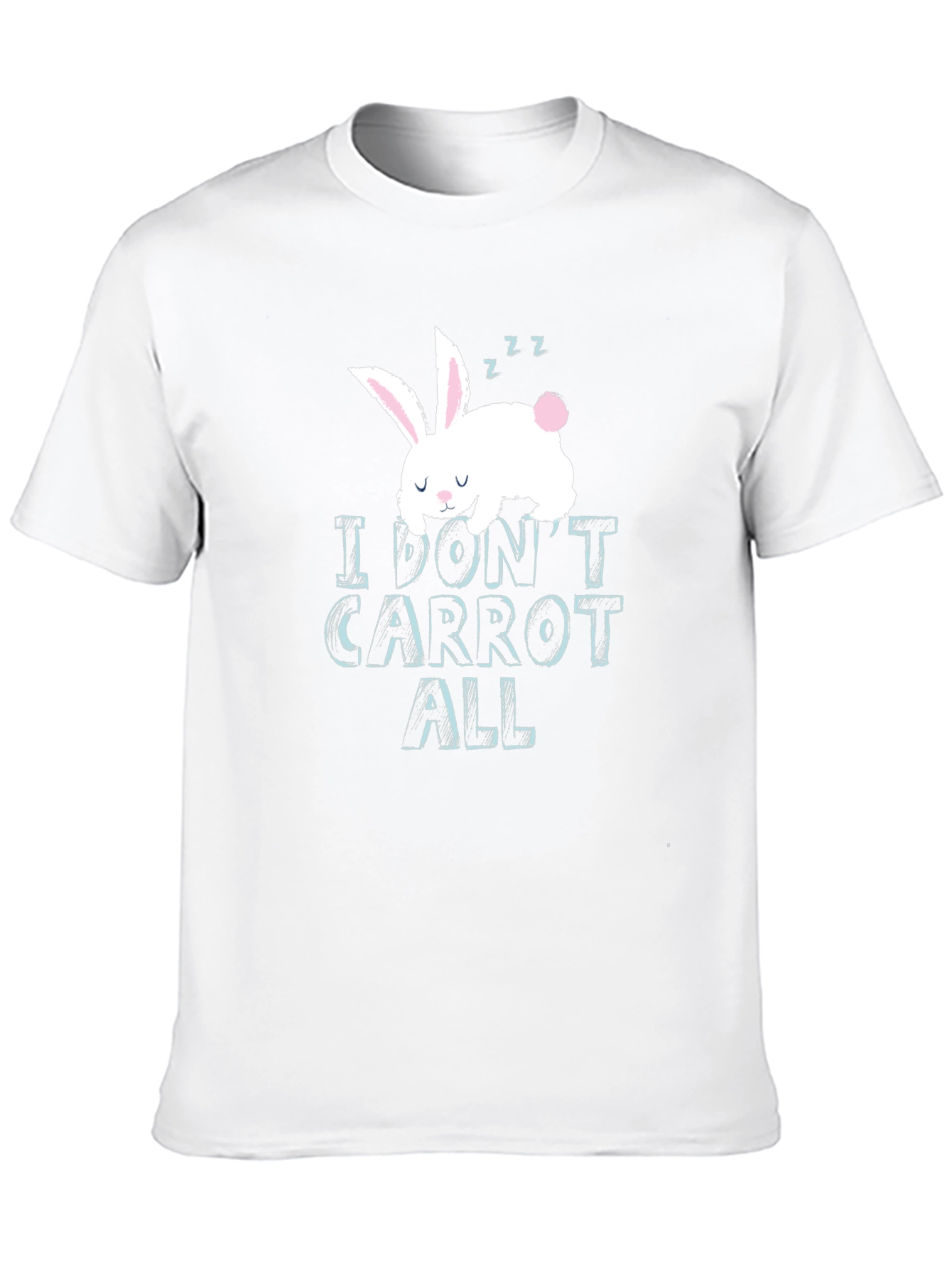 I Dont Carrot All Funny Bunny Graphic T-Shirt