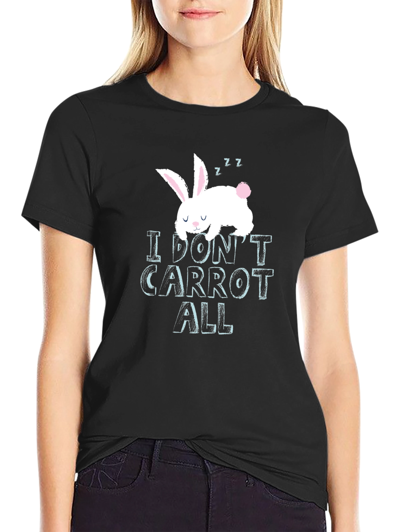 I Dont Carrot All Funny Bunny Graphic T-Shirt