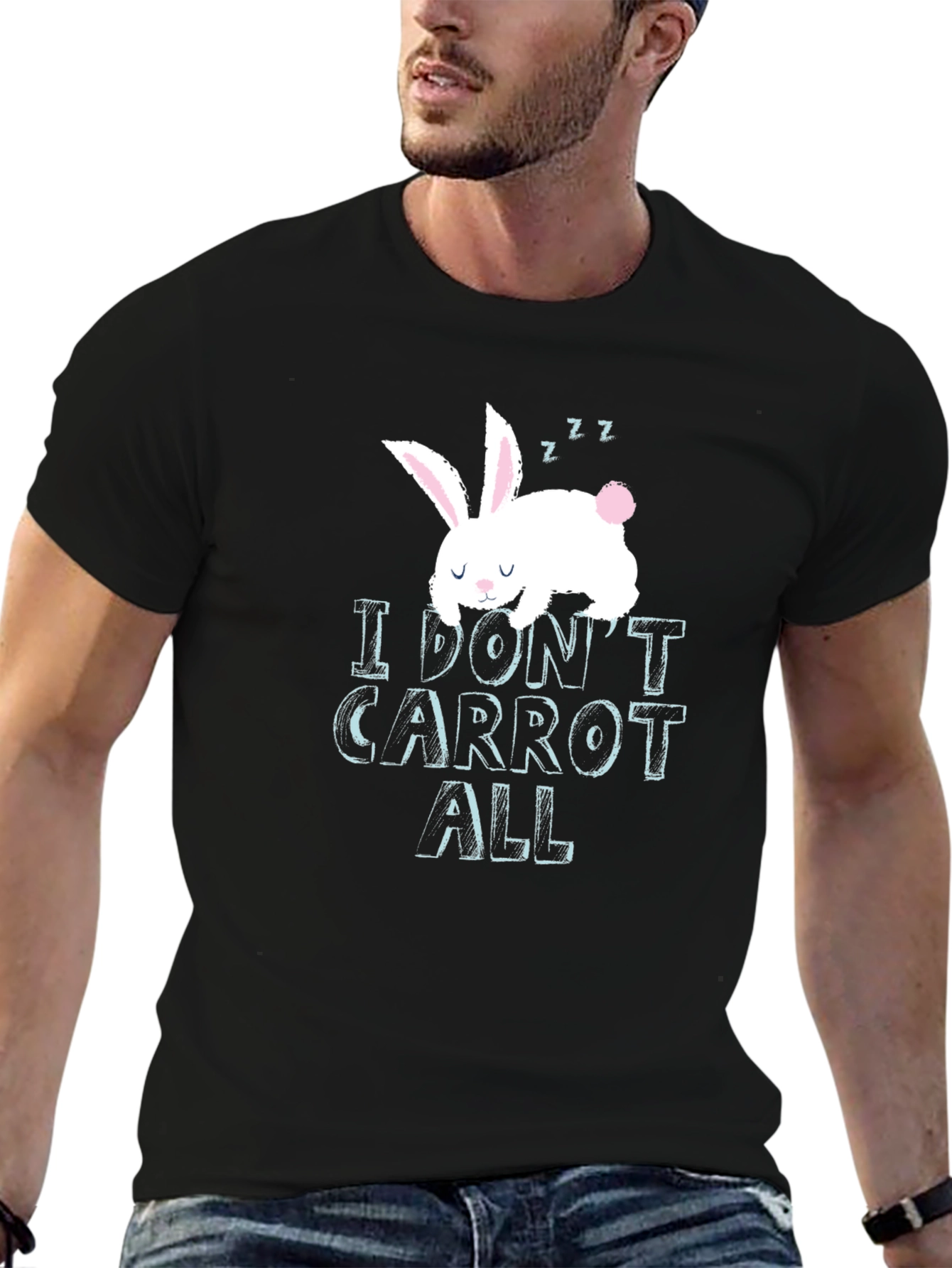 I Dont Carrot All Funny Bunny Graphic T-Shirt