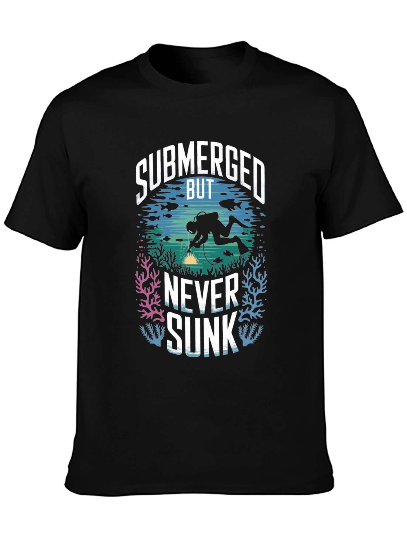 Submerged But Never Sunk Scuba Diving T-Shirt