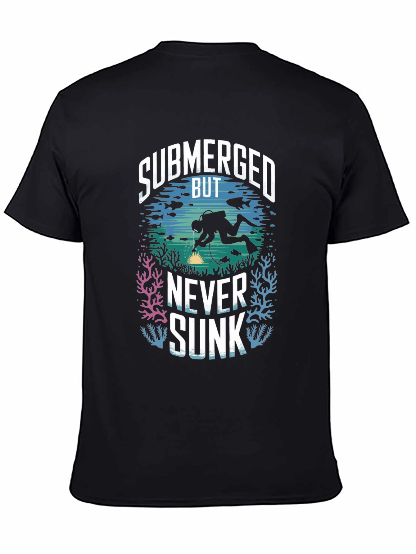 Submerged But Never Sunk Scuba Diving T-Shirt