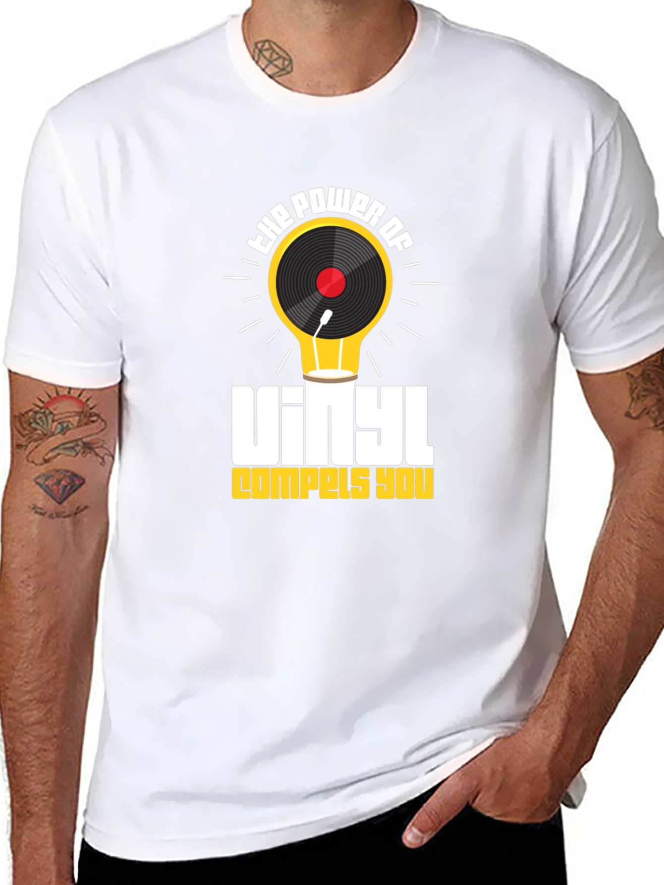 Vinyl Power T-Shirt - Music Lover Tee