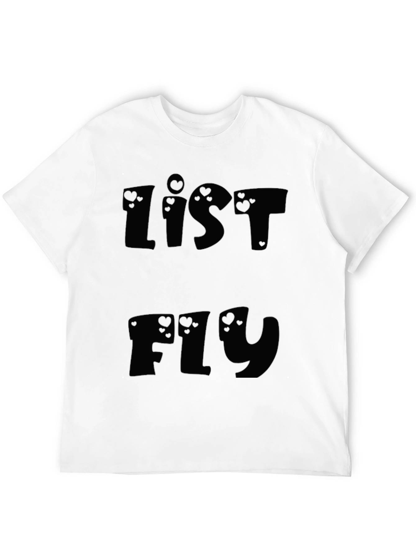 List Fly Black Graphic Tee