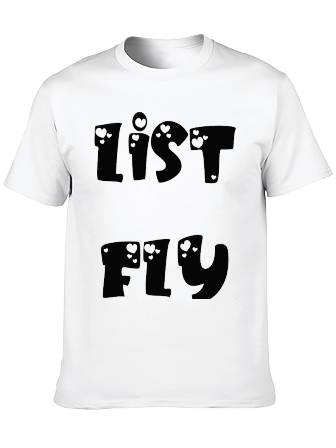 List Fly Black Graphic Tee