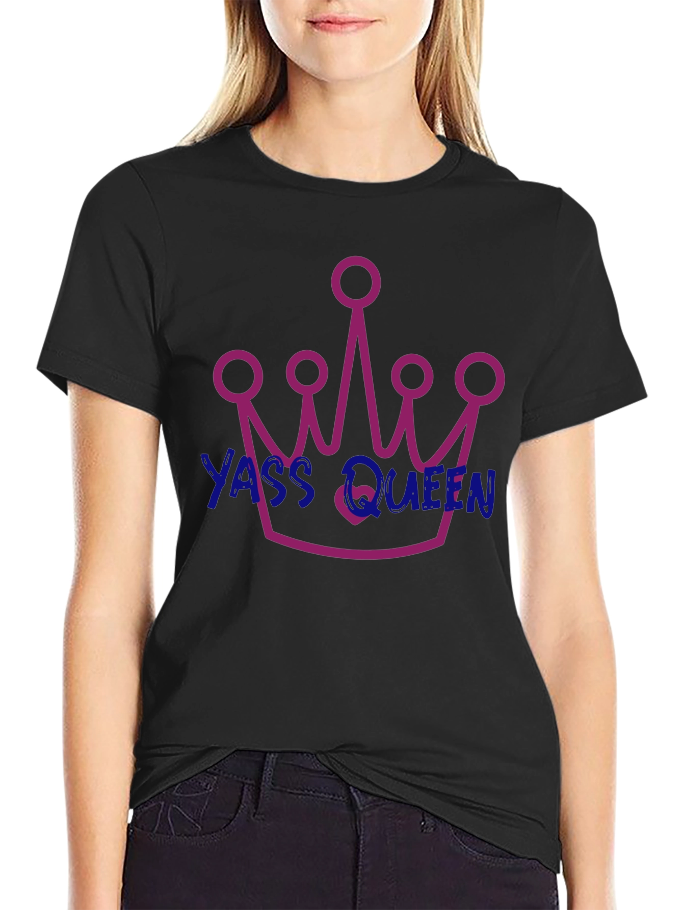 Yass Queen Graphic T-Shirt - Trendy and Fun!