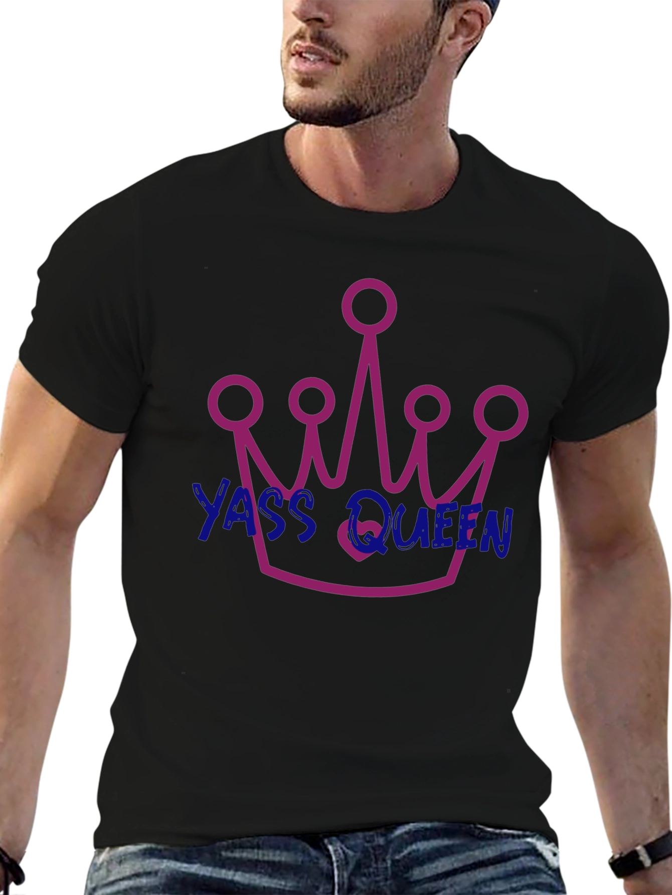 Yass Queen Graphic T-Shirt - Trendy and Fun!