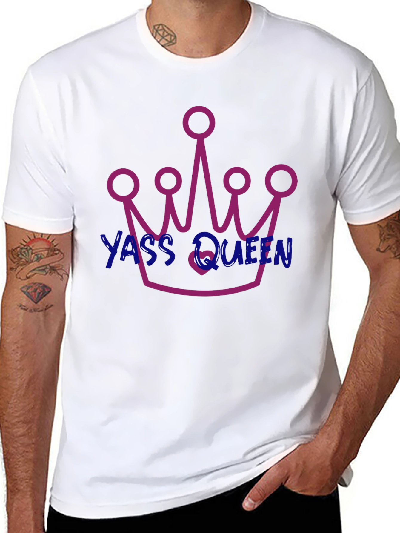 Yass Queen Graphic T-Shirt - Trendy and Fun!