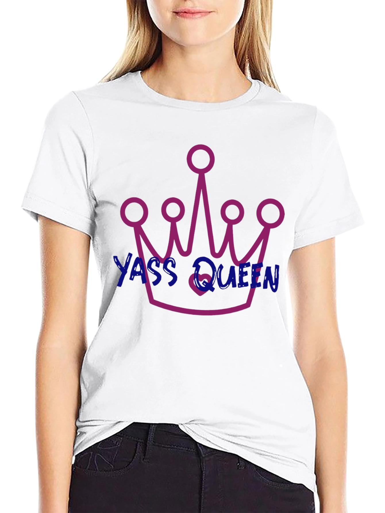 Yass Queen Graphic T-Shirt - Trendy and Fun!