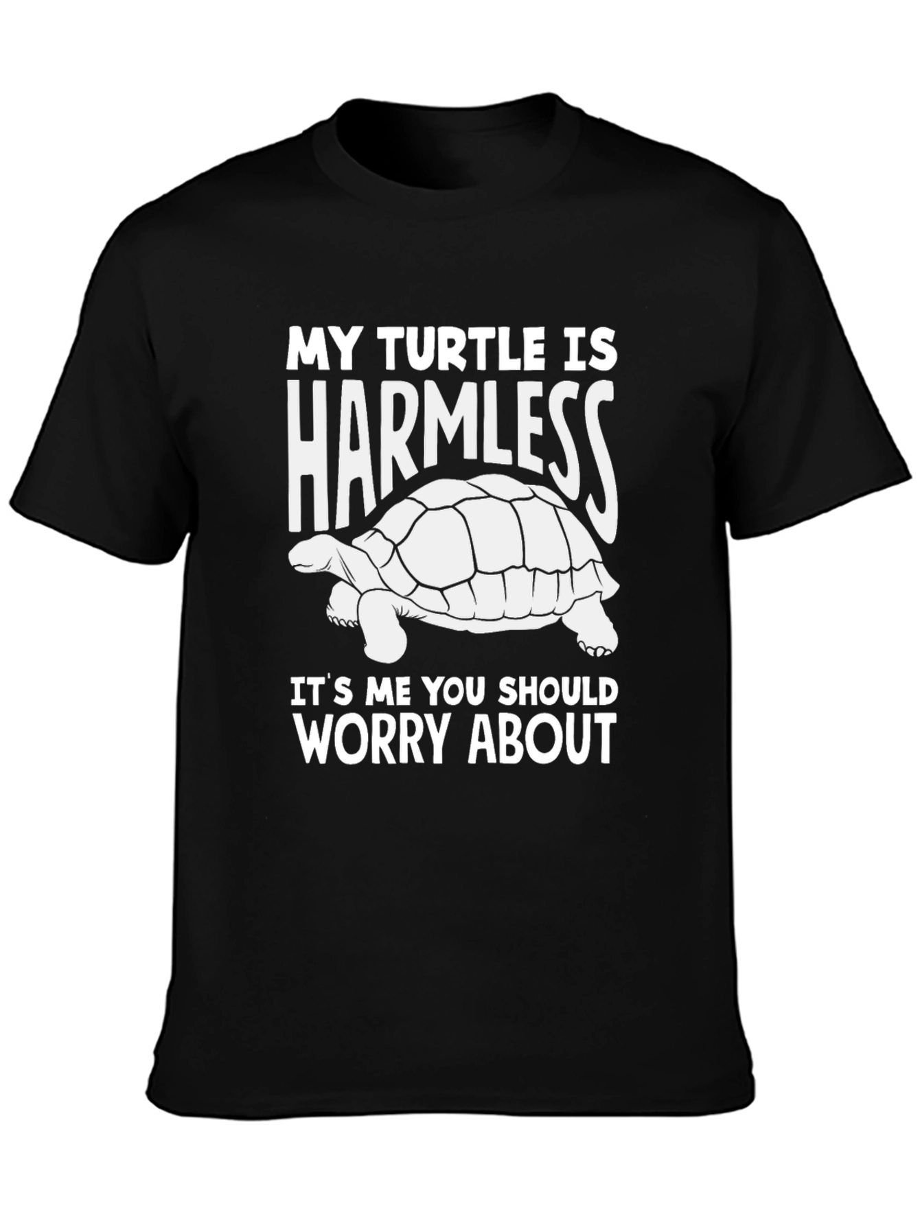 Harmless Turtle Graphic Tee - Funny Animal Lover Shirt