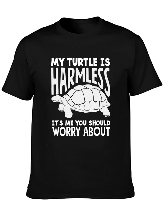 Harmless Turtle Graphic Tee - Funny Animal Lover Shirt