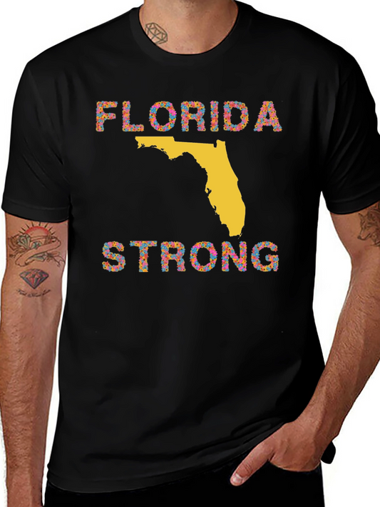 Florida Strong Graphic T-Shirt - Black