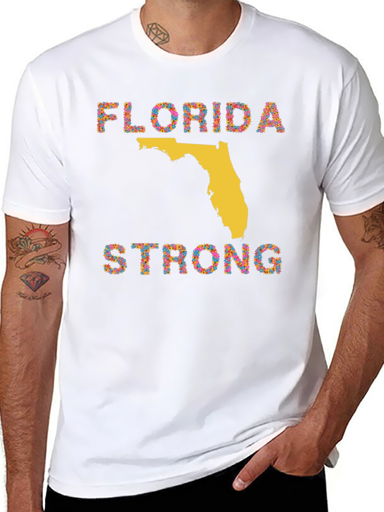 Florida Strong Graphic T-Shirt - Black