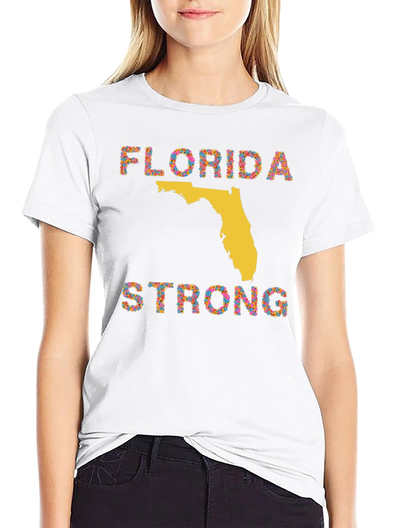 Florida Strong Graphic T-Shirt - Black