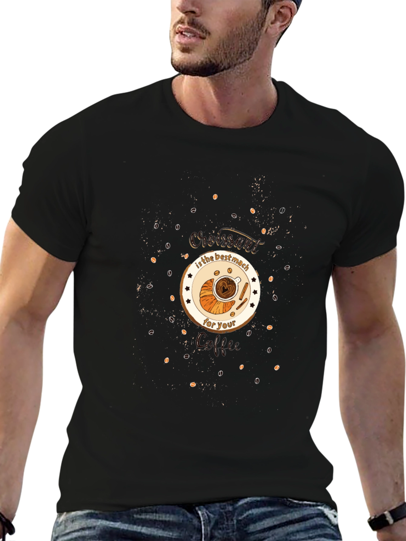 Croissant & Coffee Lovers T-Shirt