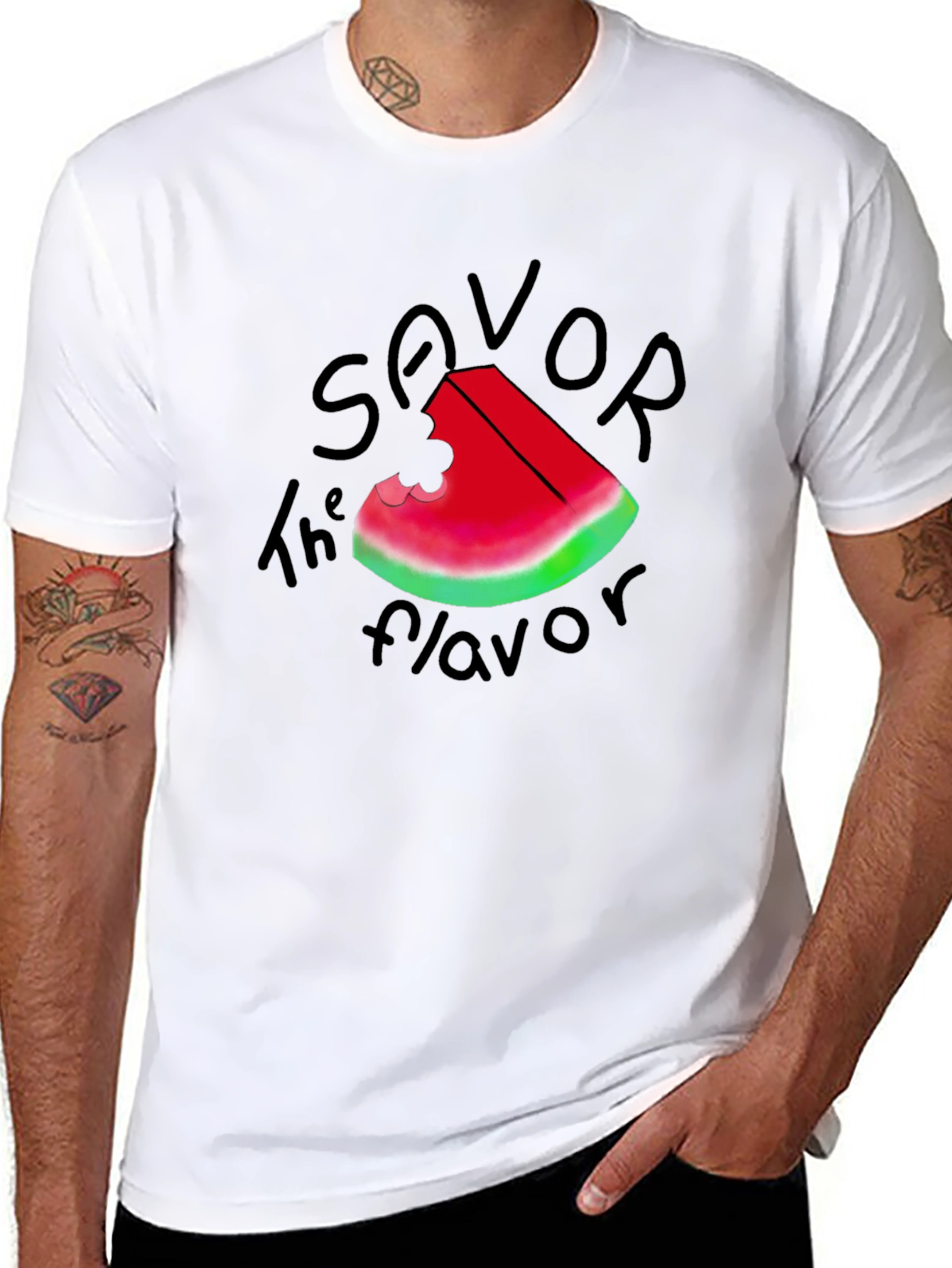 Savor the Flavor Watermelon Graphic Tee