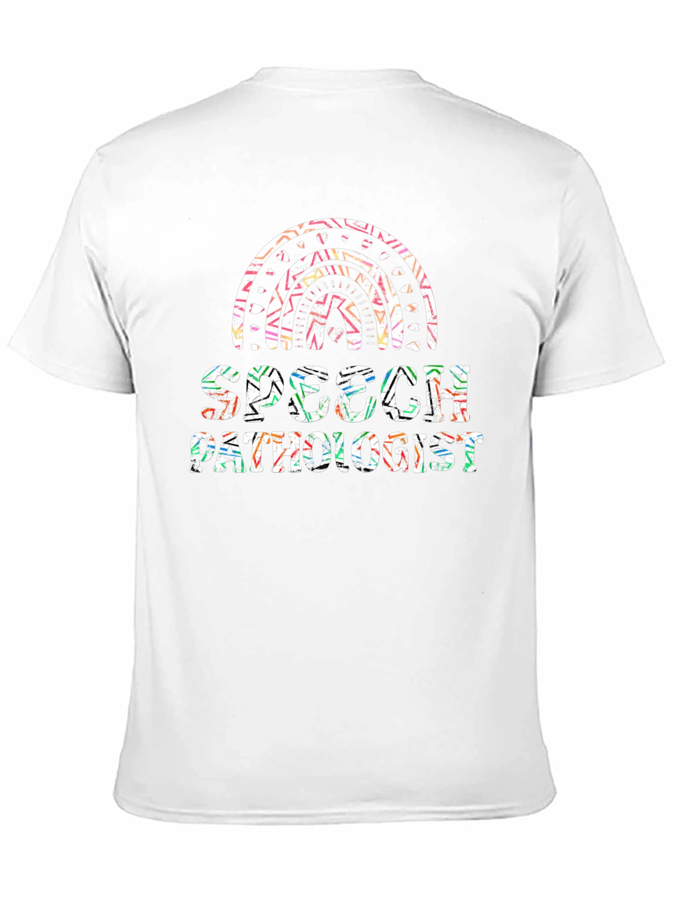 Speech Pathologist Rainbow Graphic Tee