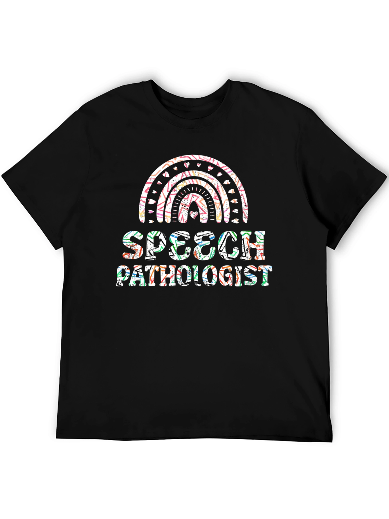 Speech Pathologist Rainbow Graphic Tee