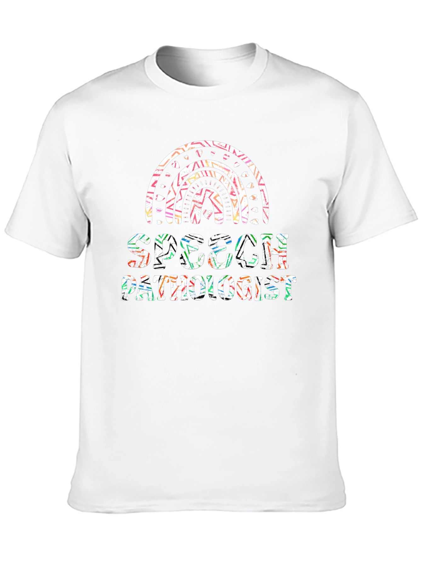 Speech Pathologist Rainbow Graphic Tee