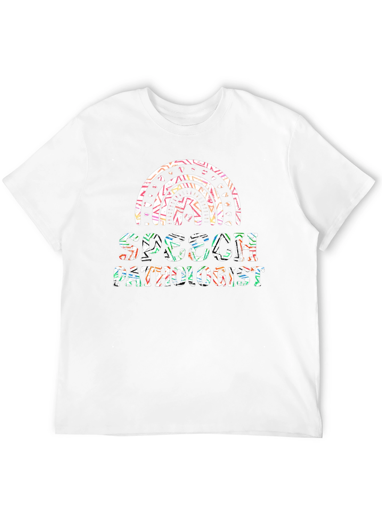 Speech Pathologist Rainbow Graphic Tee