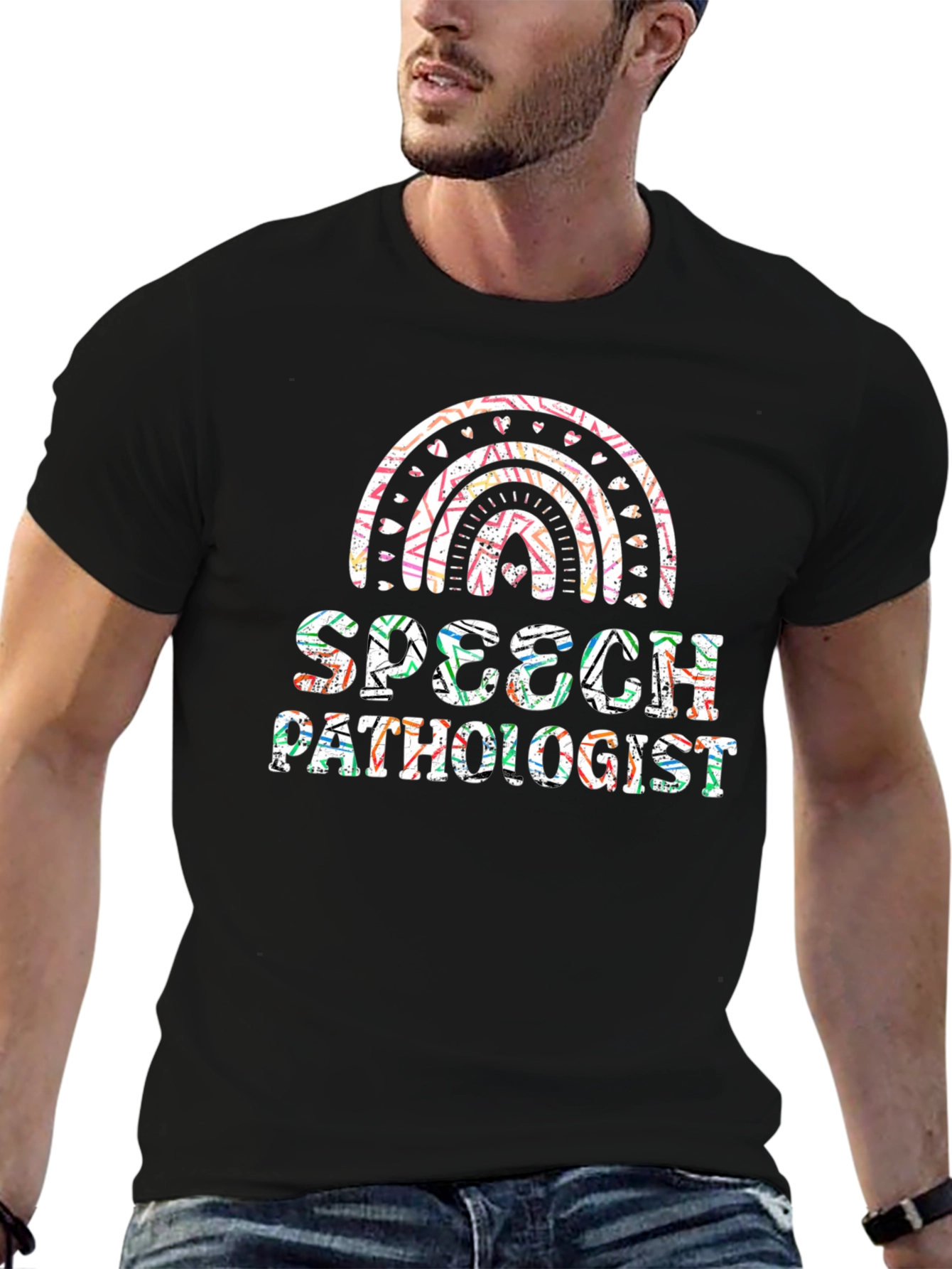 Speech Pathologist Rainbow Graphic Tee