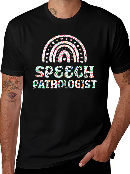 Speech Pathologist Rainbow Graphic Tee