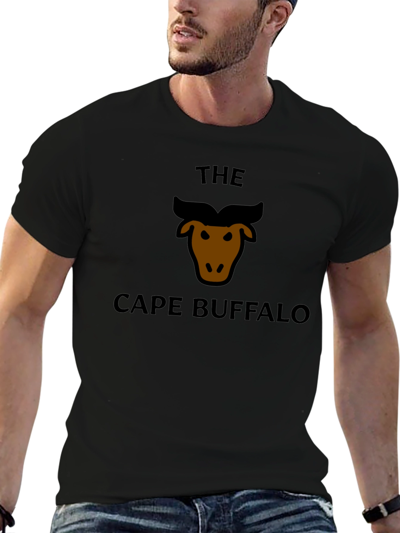 The Cape Buffalo Graphic Tee - Stylish Black T-Shirt