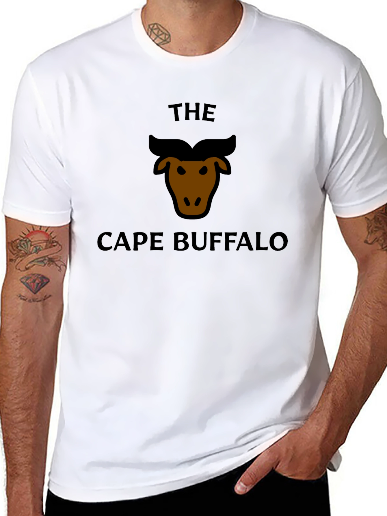 The Cape Buffalo Graphic Tee - Stylish Black T-Shirt