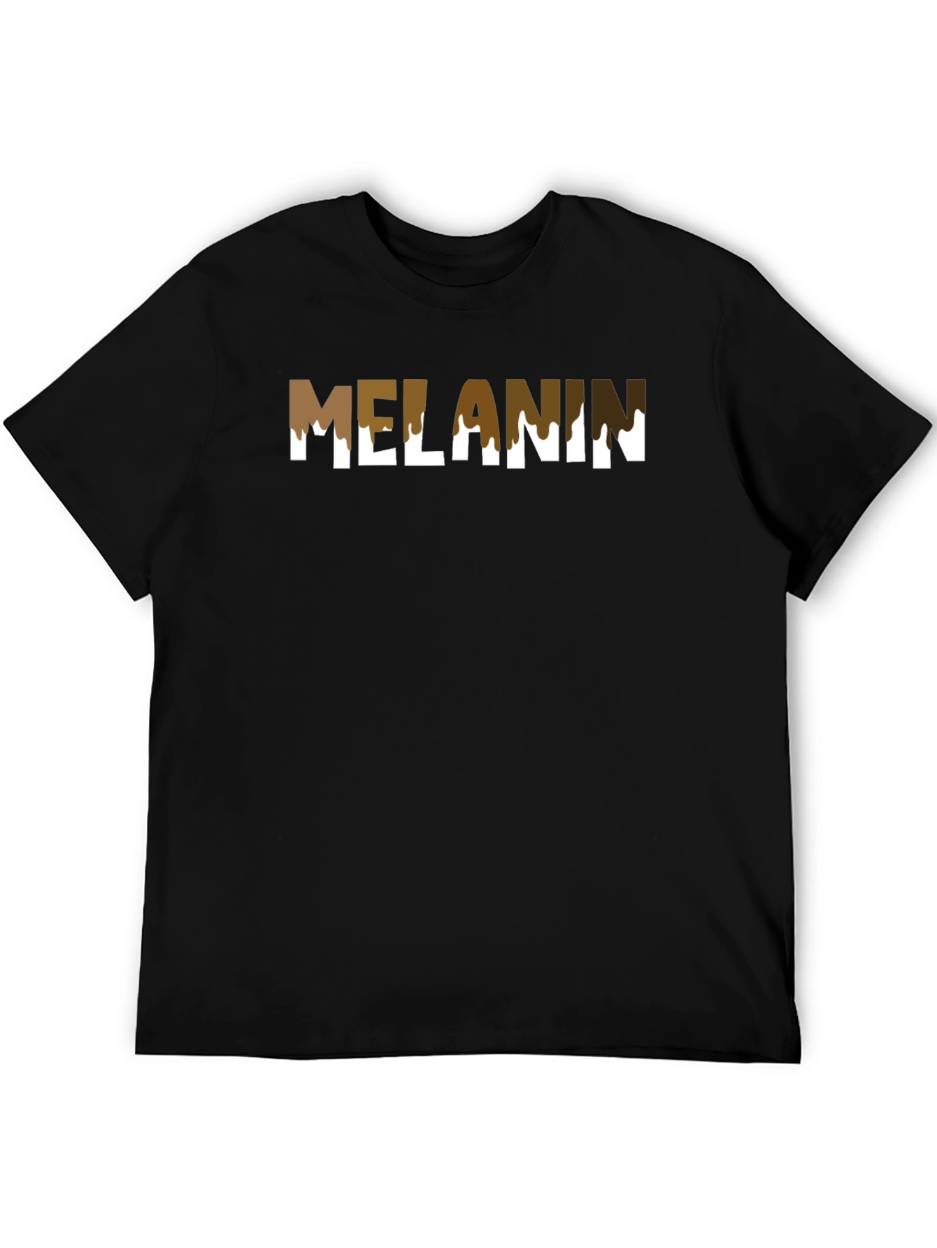 Melanin Drip Graphic T-Shirt - Stylish Crew Neck Tee