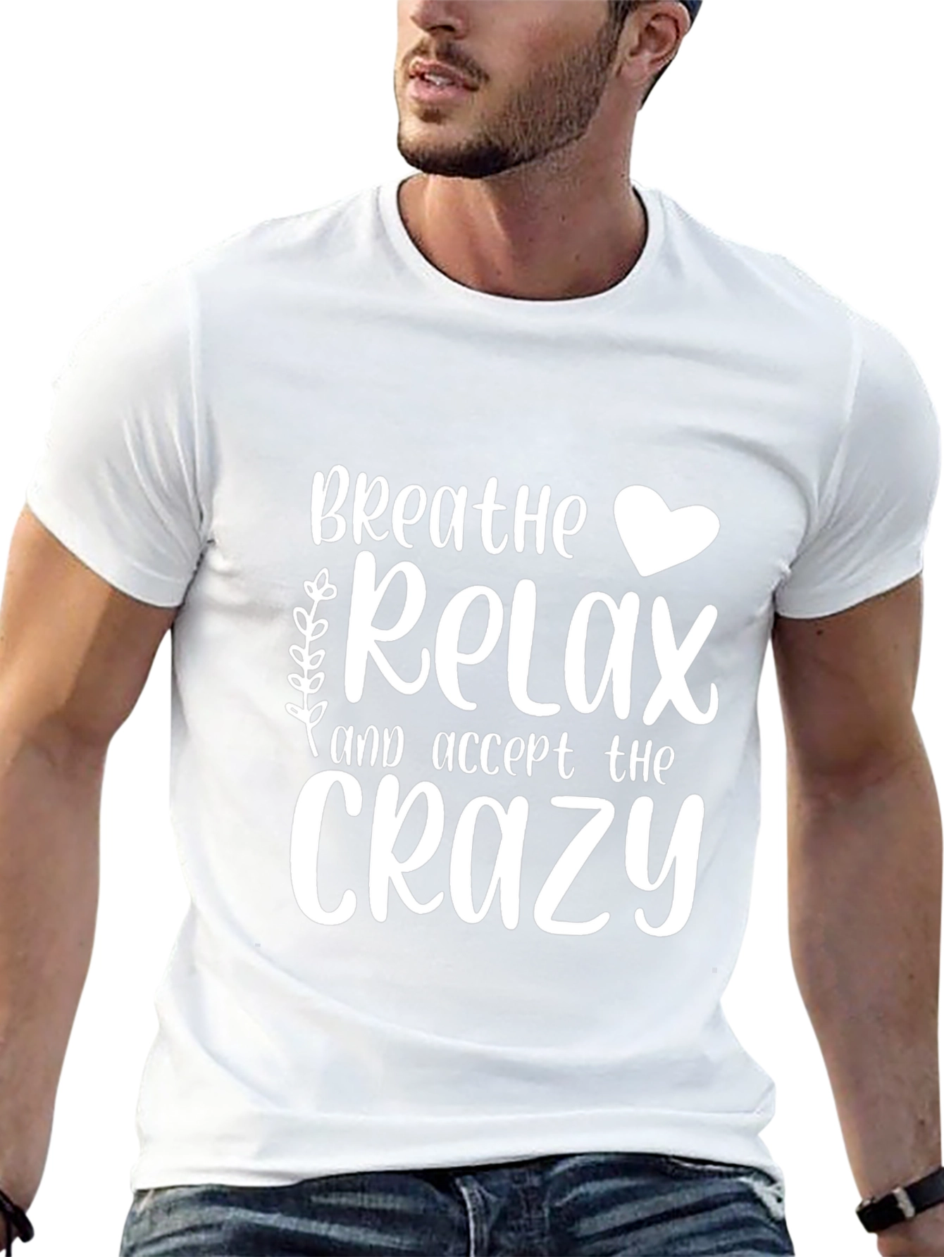 Breathe Relax Crazy Graphic T-Shirt