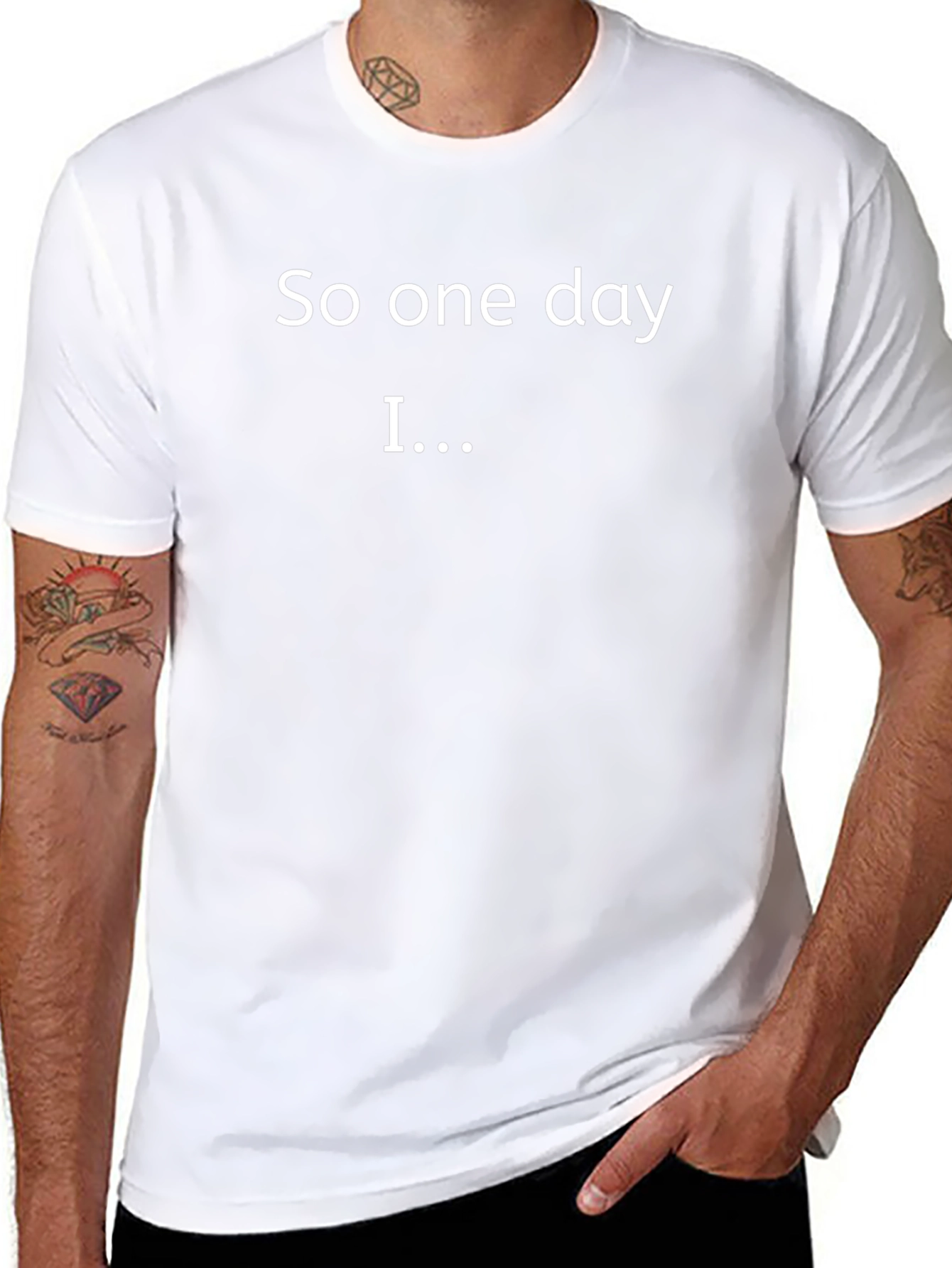 So One Day I... T-Shirt Black