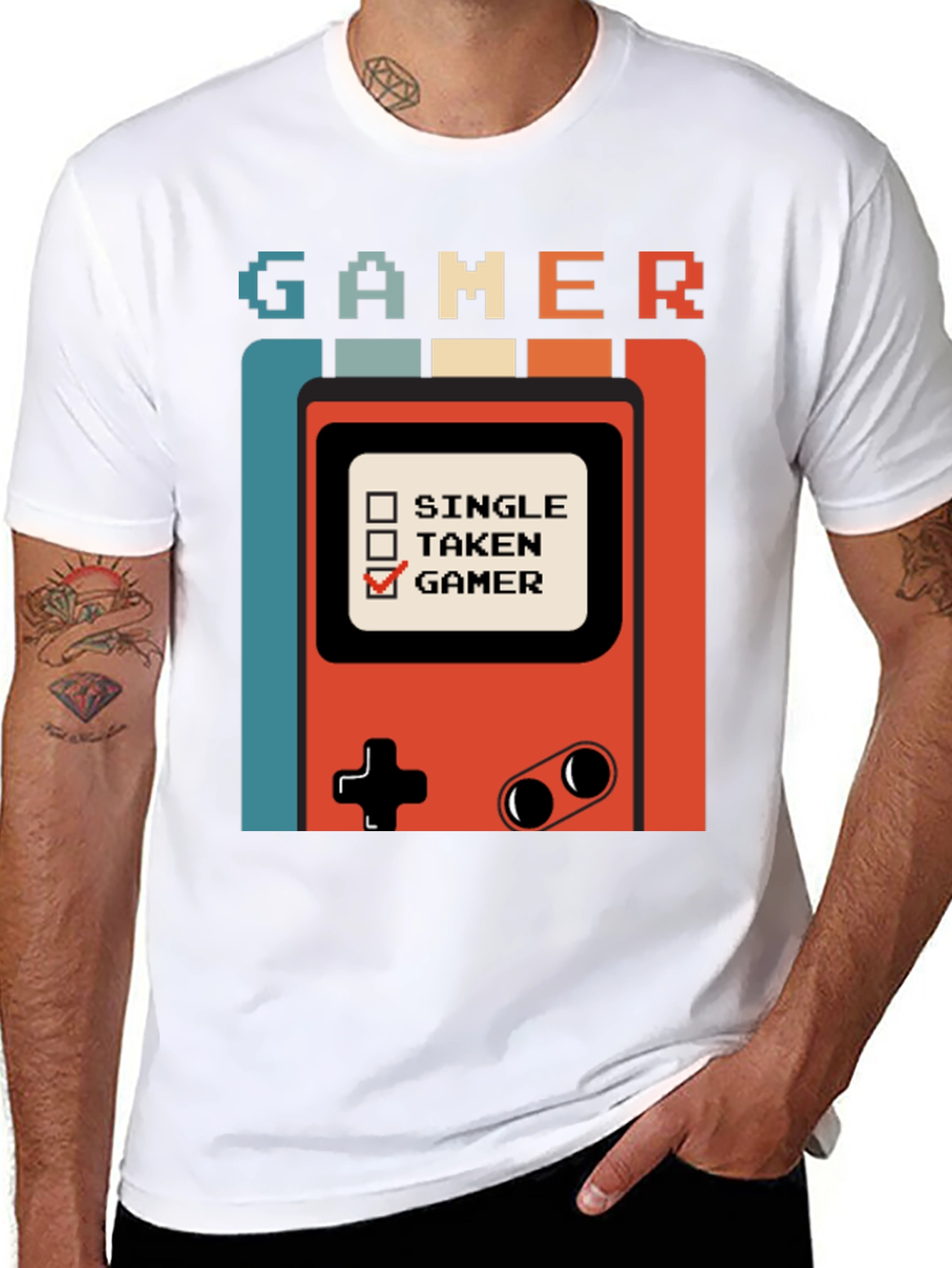 Gamer T-Shirt Retro Console Design
