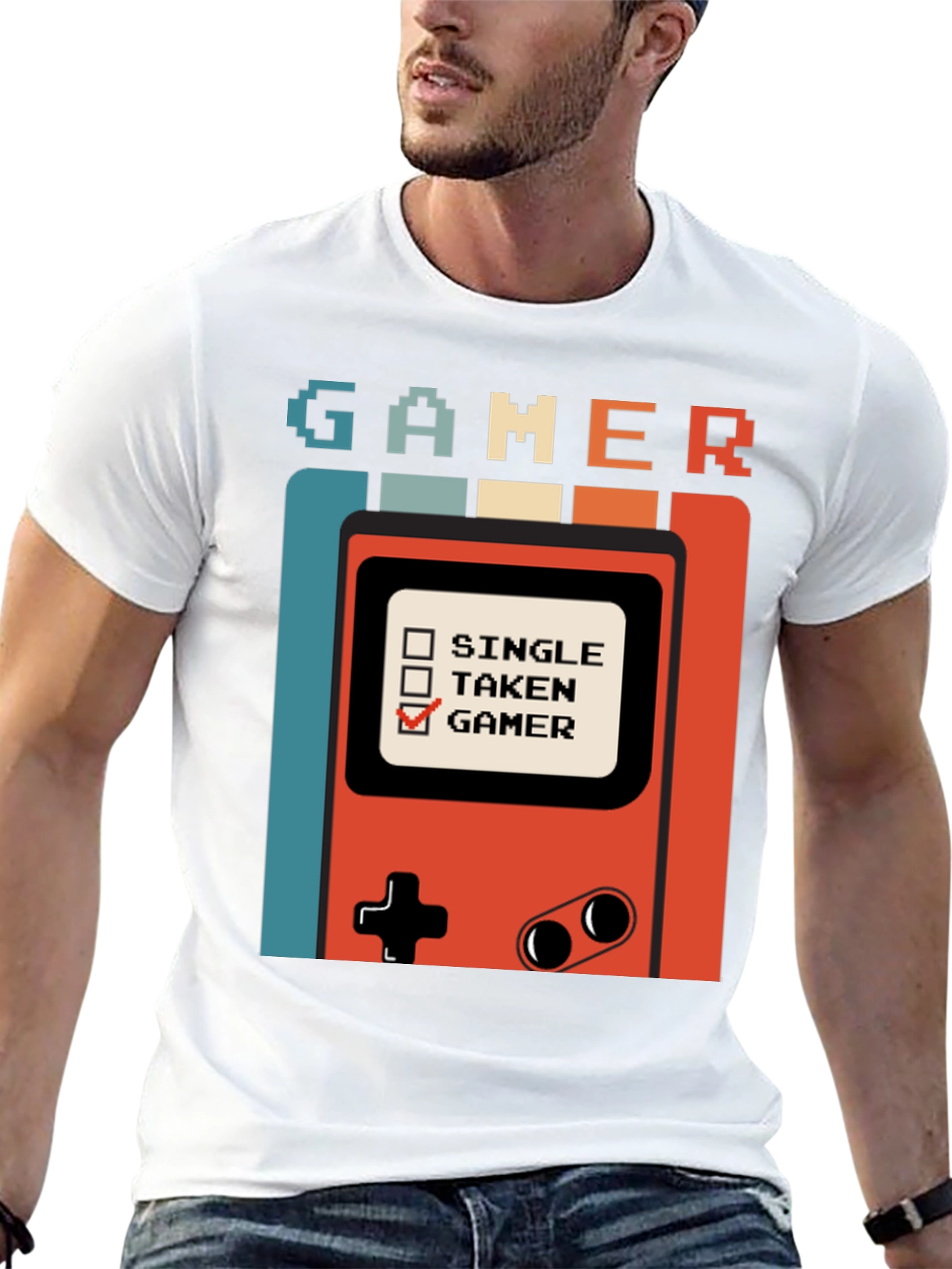 Gamer T-Shirt Retro Console Design