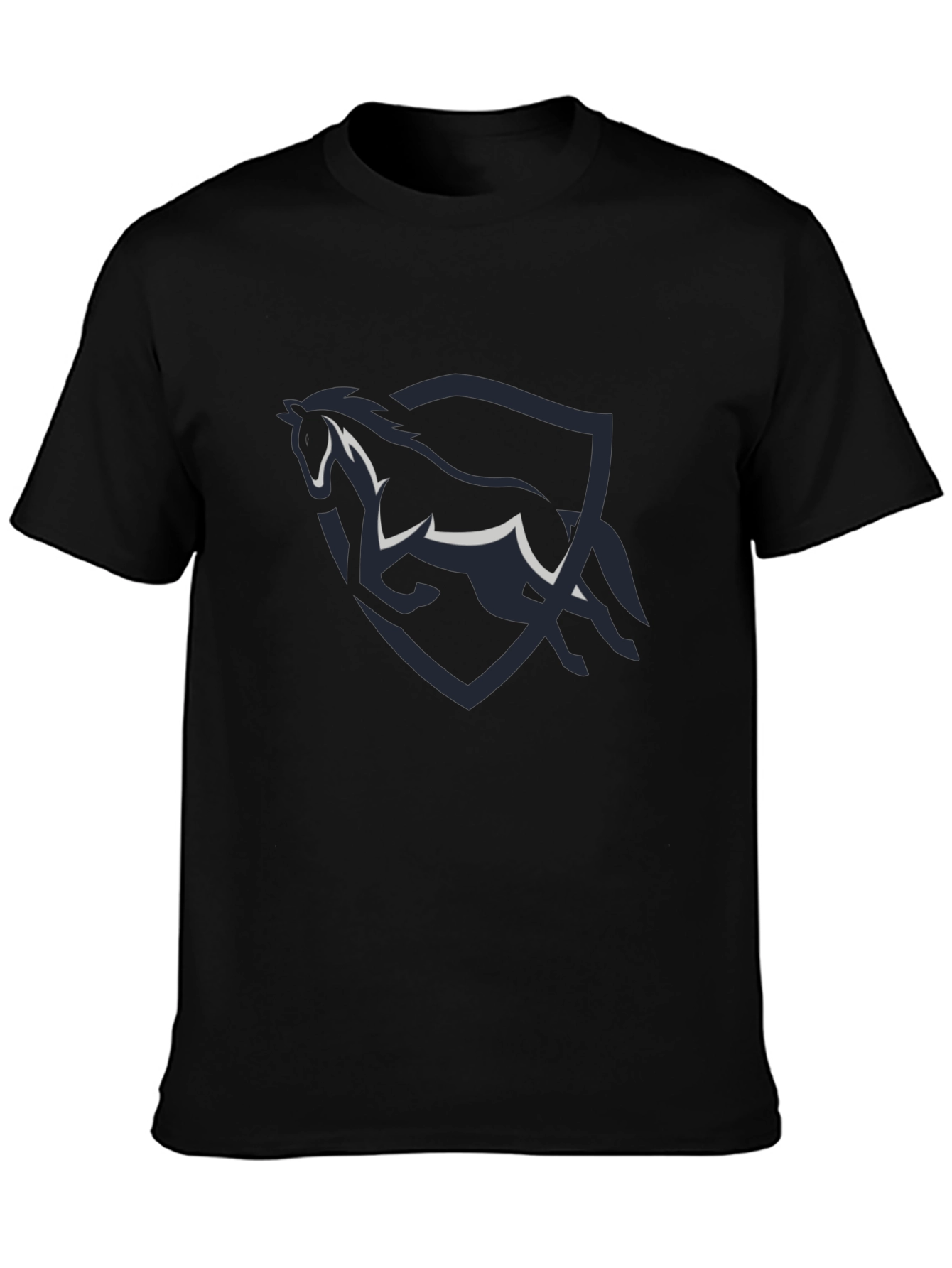Black Horse Shield Graphic Tee
