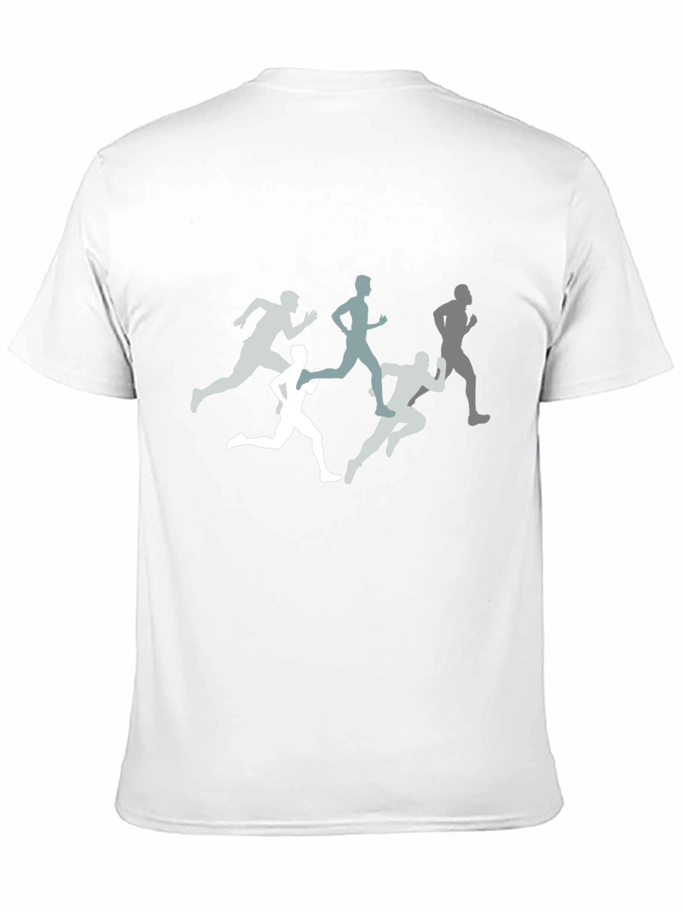 Mens Running Silhouette Graphic Black T-Shirt