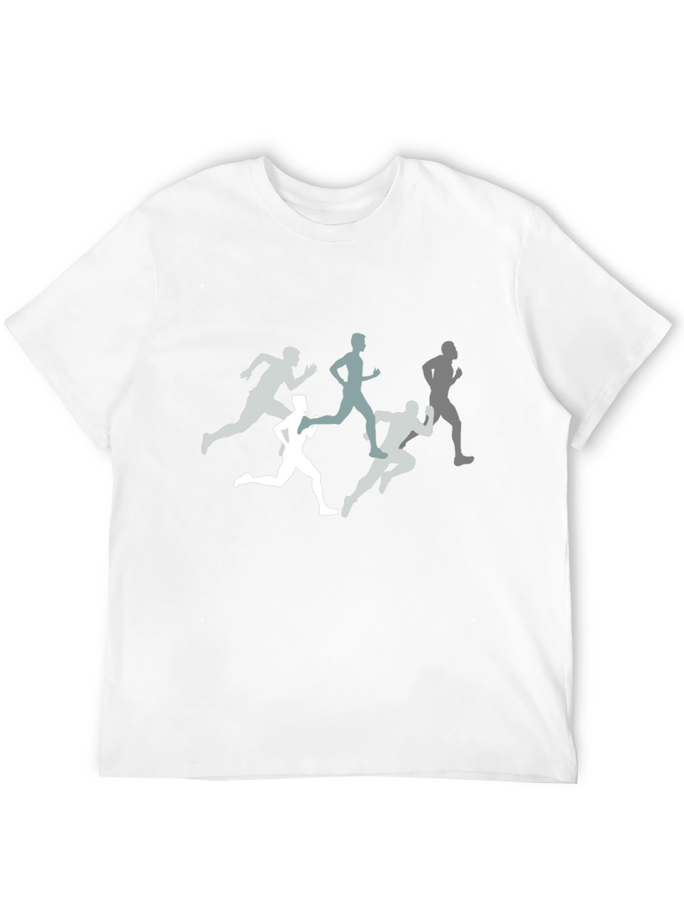 Mens Running Silhouette Graphic Black T-Shirt