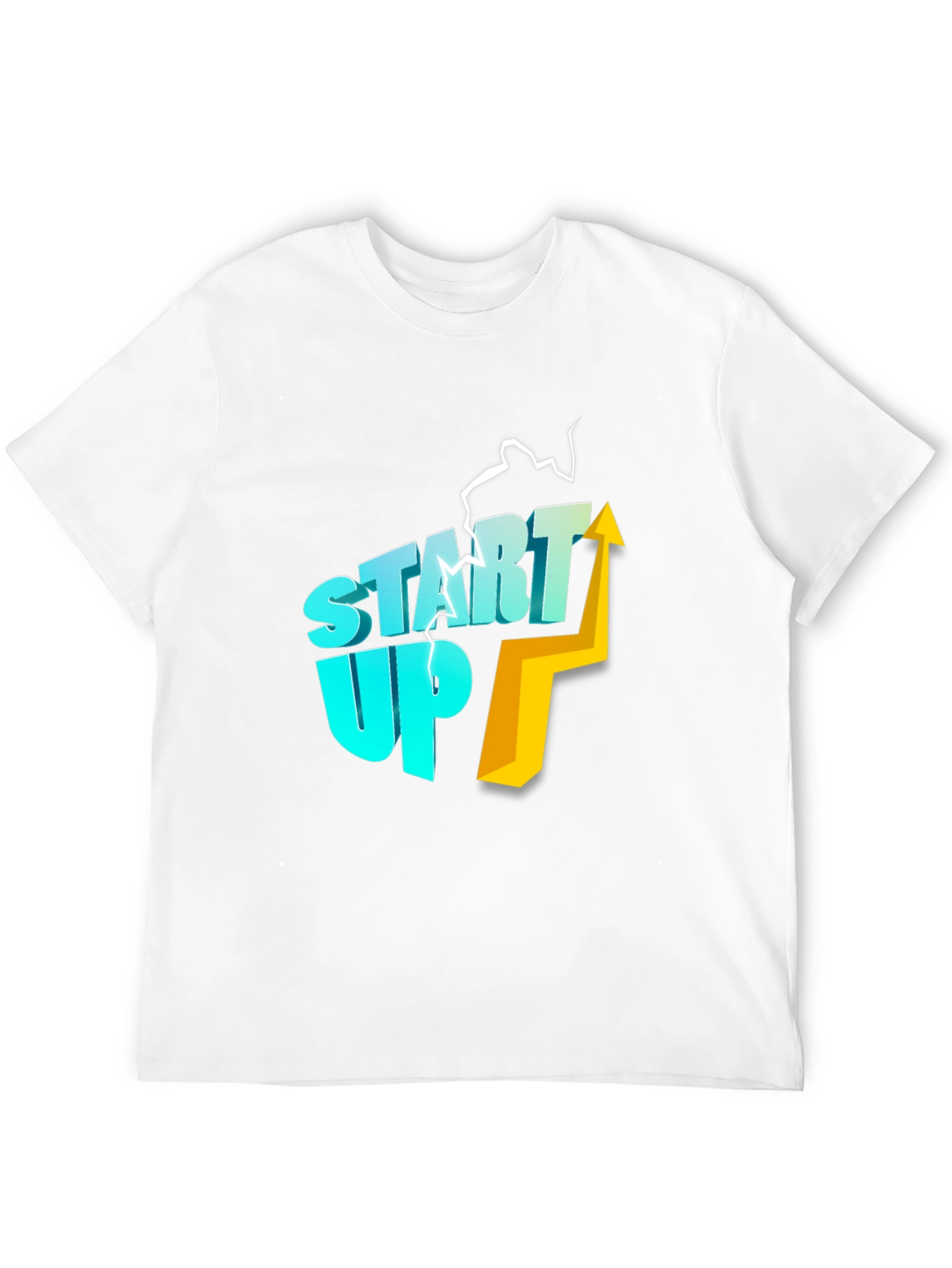 Start Up Arrow Graphic Black T-Shirt